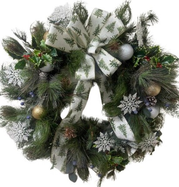 It's begining to look alot like Bliss-mis Wreath from Rees Flowers & Gifts in Gahanna, OH