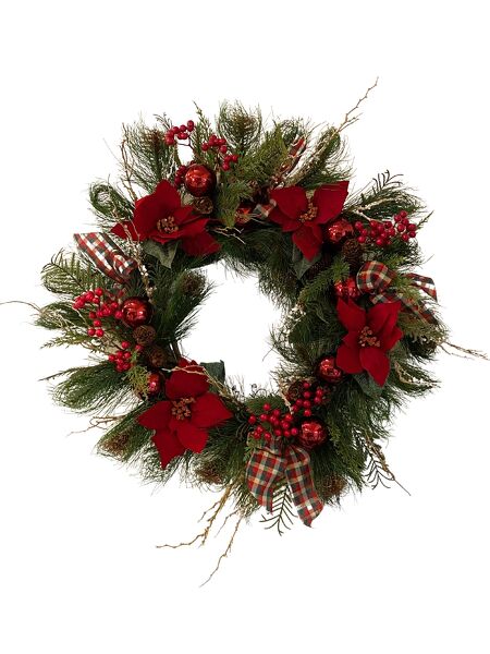 Classic Christmas Silk Wreath<br><b>Sale! Save 30%</b> from Rees Flowers & Gifts in Gahanna, OH