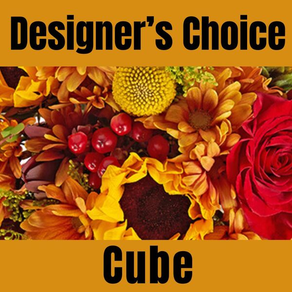 Designer's Choice Fall Cube Arrangement from Rees Flowers & Gifts in Gahanna, OH