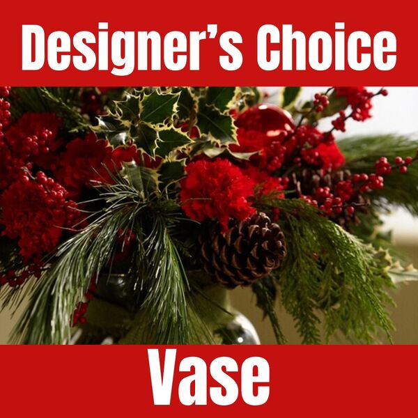 Designer's Choice Holiday Vase from Rees Flowers & Gifts in Gahanna, OH