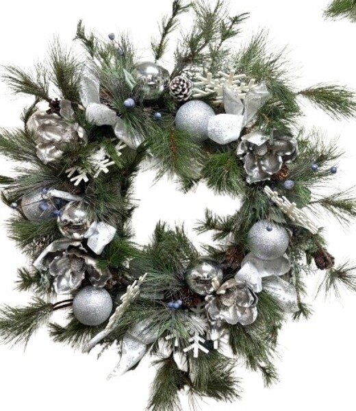 Frostbite Silver Wreath from Rees Flowers & Gifts in Gahanna, OH