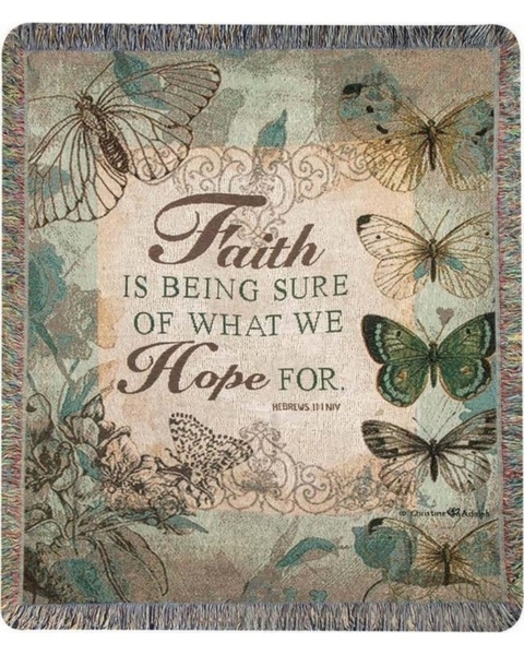 Faith is Being Sure Throw from Rees Flowers & Gifts in Gahanna, OH