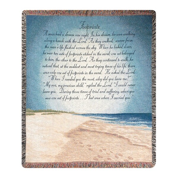 Footprints in the Sand Throw from Rees Flowers & Gifts in Gahanna, OH