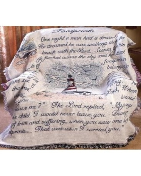 Footprints Throw from Rees Flowers & Gifts in Gahanna, OH