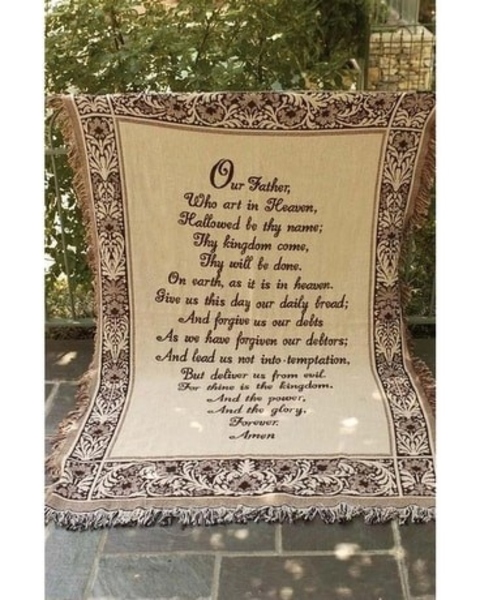 Our Father (Lord's Prayer) Throw from Rees Flowers & Gifts in Gahanna, OH