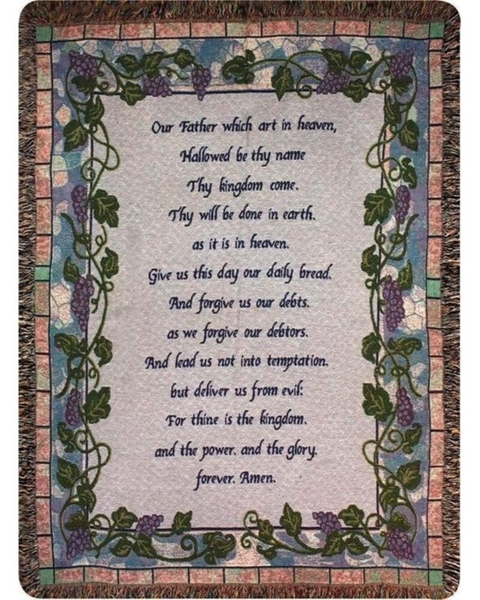 The Lord's Prayer Throw from Rees Flowers & Gifts in Gahanna, OH