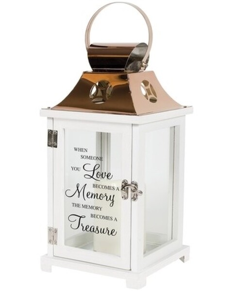 Memory Becomes A Treasure Memorial Lantern from Rees Flowers & Gifts in Gahanna, OH