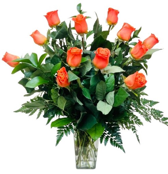 The Classic Dozen Orange from Rees Flowers & Gifts in Gahanna, OH