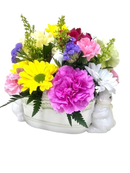 Bunny Basket Delight from Rees Flowers & Gifts in Gahanna, OH