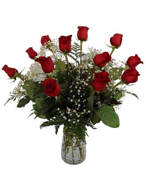 Classic Dozen Roses - Red from Rees Flowers & Gifts in Gahanna, OH