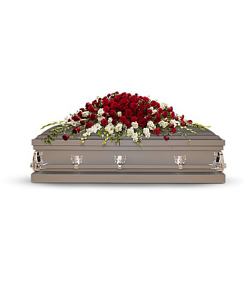 Garden of Grandeur Casket Spray from Rees Flowers & Gifts in Gahanna, OH