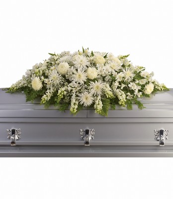 Enduring Light Casket Spray from Rees Flowers & Gifts in Gahanna, OH