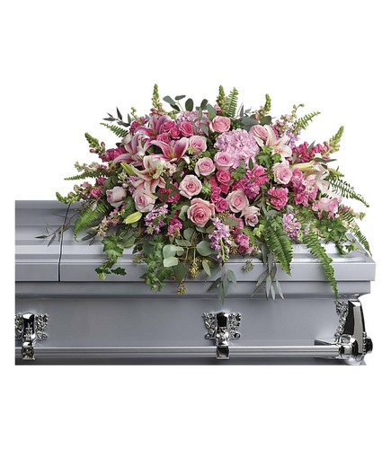Beautiful Memories Casket Spray from Rees Flowers & Gifts in Gahanna, OH