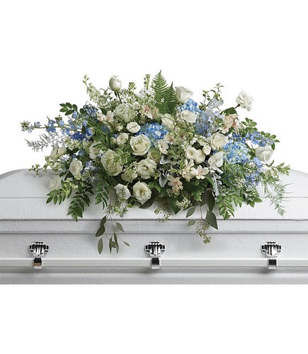 Tender Remembrance Casket Spray from Rees Flowers & Gifts in Gahanna, OH